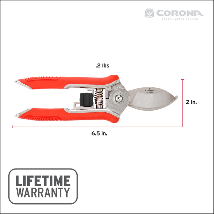 Corona BP 13623 Yard Essentials Houseplant Pruners, Red Retail $10.98