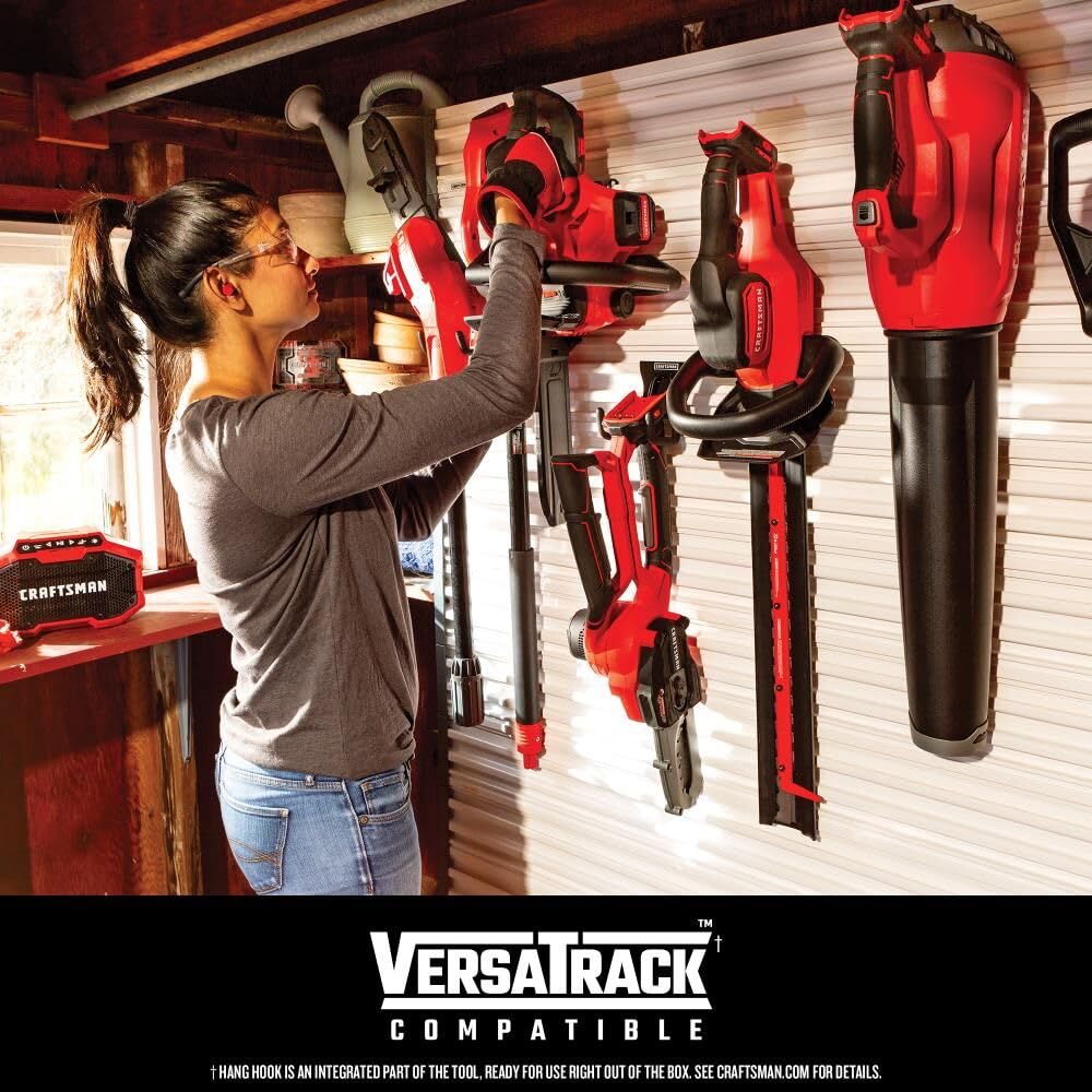 CRAFTSMAN Mini Chainsaw, 10 inch Mini Chainsaw Cordless, Electric Chain Saw, V20 Battery and Charger Included, Handheld Tree Trimmer Wood Cutter (CMCCS610D1) Retail $179.00