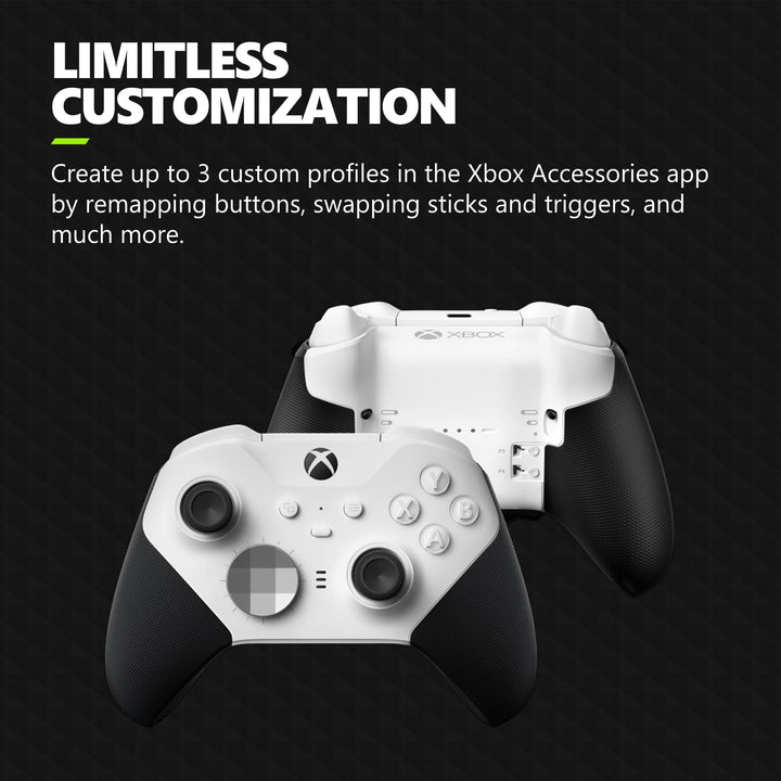 Xbox Elite Series 2 Core Wireless Gaming Controller – White Series X|S, One, Windows PC, Android, and iOS Retail $149.99