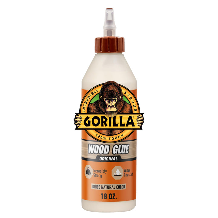 Gorilla Wood Glue, 18 Ounce Bottle, Natural Wood Color, (Pack of 1) Retail $5.99