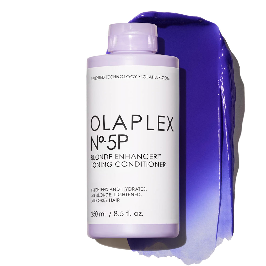 Olaplex NÃ‚Âº. 5P Blonde Enhancer Purple Toning Conditioner: Neutralizes Brassiness & Strengthen | Repairs Damages & Hydrates Hair | For Coily, Curly, Straight, and Wavy, 250 mL / 8.5 Fl. Oz.