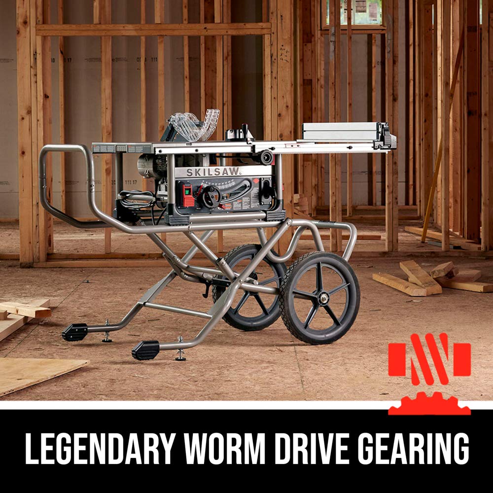 SKIL 10 Inch Heavy Duty Worm Drive Table Saw with Stand - SPT99-11 Retail $749.99