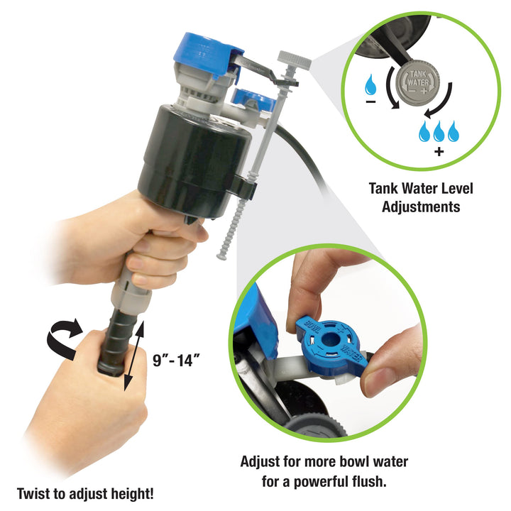 Fluidmaster K-400H-021-P8 PerforMAX 2-Inch Everything Toilet Repair Kit, Multicolor Retail $24.58