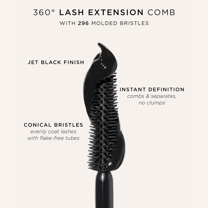 tarte tartelette XL tubing mascara Ã¢â‚¬â€œ Lash Extensions in a Tube with Peptide, Vitamin E & B5, Extra Length & Volume, Longwear, Smudge-Proof, Easy to Remove, Vegan & Cruelty Free