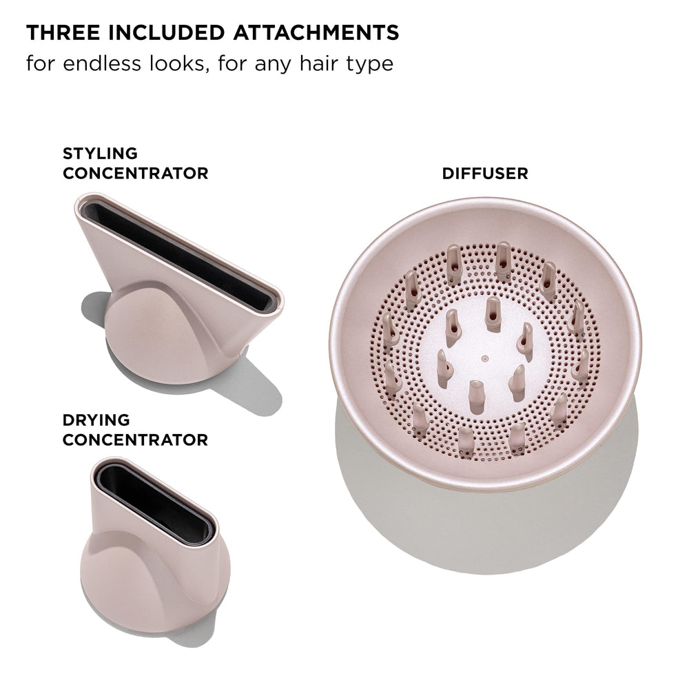 T3 LuxeDry High-Performance Hair Dryer Set with Drying Concentrator, Styling Concentrator & Diffuser Attachments |Fast, Powerful Drying & Styling |for All Hair Types Retail $149.99