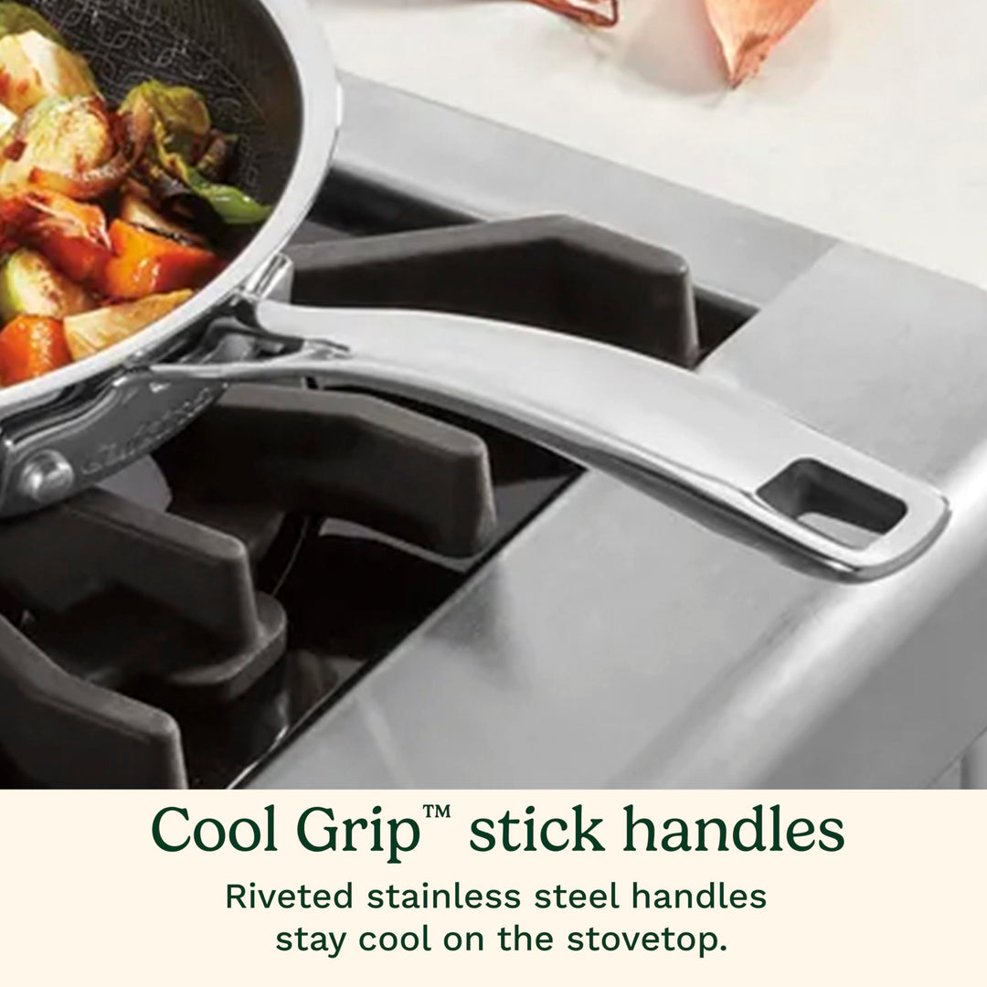 Cuisinart FusionPlus Hybrid Stainless Steel 10 Inch Skillet, PurelySear Hybrid Searing Surface, Oven Safe, Cool Grip Handle, Dishwasher Safe, Induction Compatible Retail $42.13