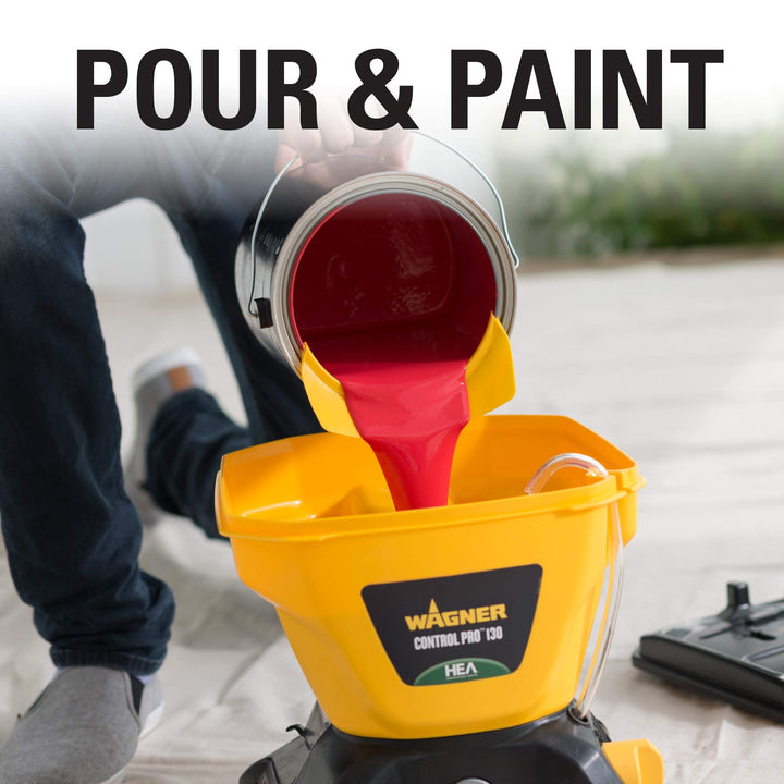 Wagner Spraytech 2435698 Control Pro 130 Paint Sprayer with T2 Gun, High Efficiency Airless Sprayer with Low Overspray, Yellow Retail $249.99