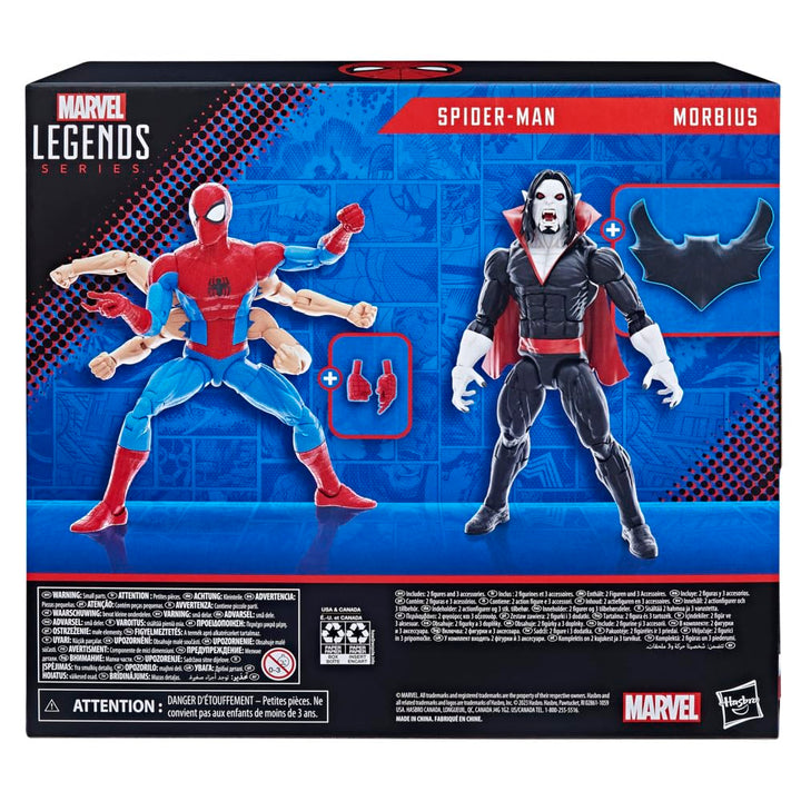 The Amazing Spider-Man Marvel Legends Pack 2 Figurines Spider-Man & Morbius 15 cm Retail $47.32