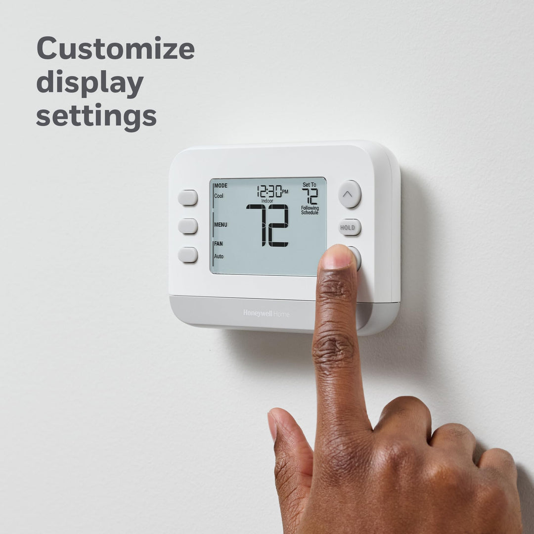 New! Honeywell Home Programmable Thermostat, Single-Stage, 1 Heat/1 Cool Compatibility, Flexible Schedule, X2P, White, RTH21B Retail $64.99