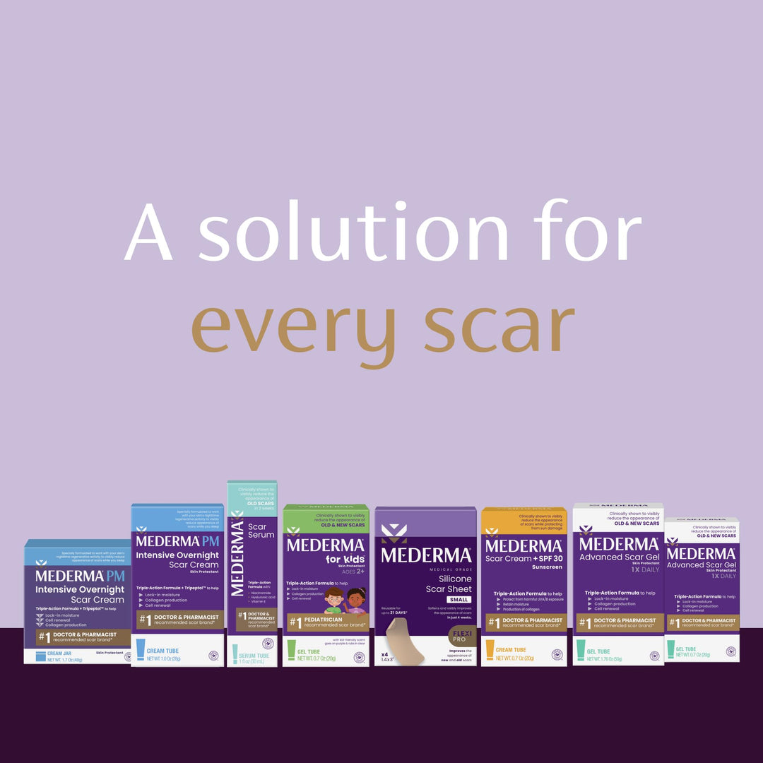 Mederma Scar Cream Plus SPF 30 - Advanced Scar Treatment, Protects from Sun Damage, Reduces Appearance of Scars from Acne, Burns, Surgery & Injury, 0.7 oz