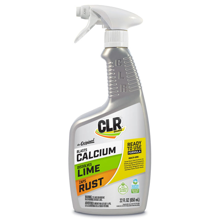CLR BrandsÃ‚Â® Calcium, Lime & Rust Remover, Blasts Calcium, Dissolves Lime Deposits, Zaps Stubborn Rust Stains and Hard Water Deposits, 22 Ounce Spray Bottle (Pack of 1)