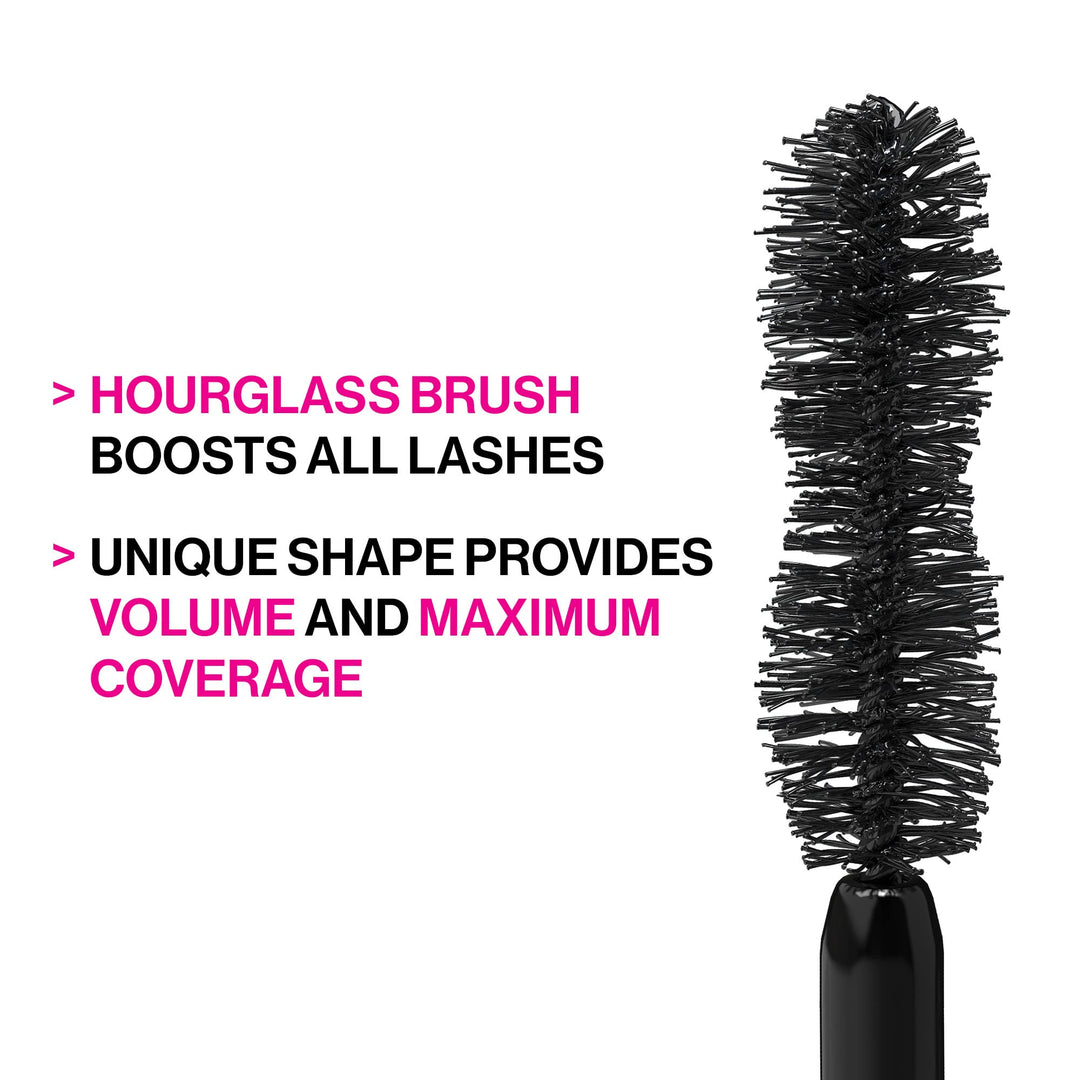 wet n wild Big Poppa Mascara- Volumizing, Lifting, Lengthening, Nourishing, Paraben Free, Cruelty-Free & Vegan - Blackest Black