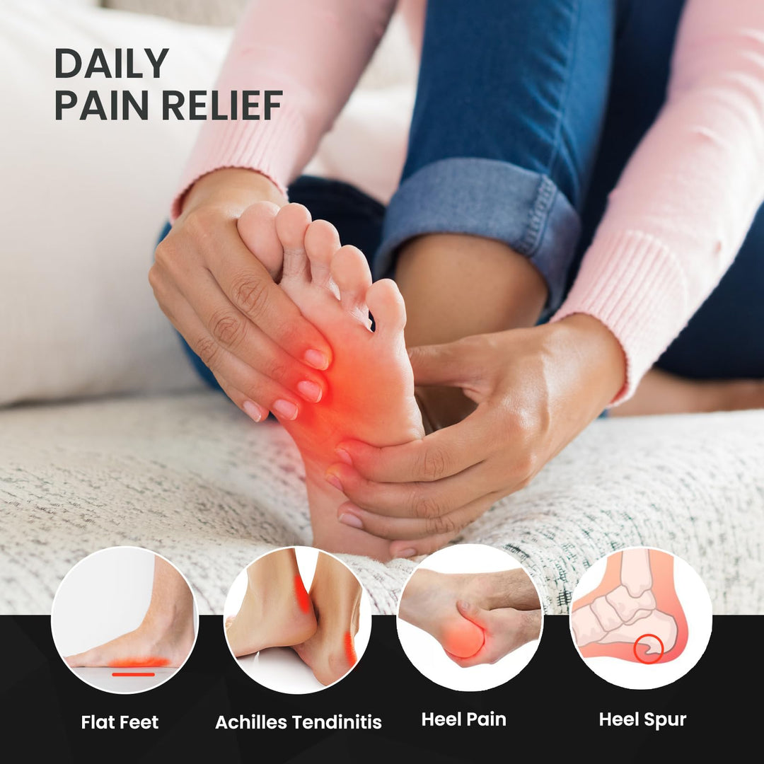 Achilles Tendonitis Relief Insoles for Women & Men - Heel Cushion for Heel Pain Relief Heel Spur with Shock Absorption for All-Day Comfort, M: 12-14|318MM Retail $34.99