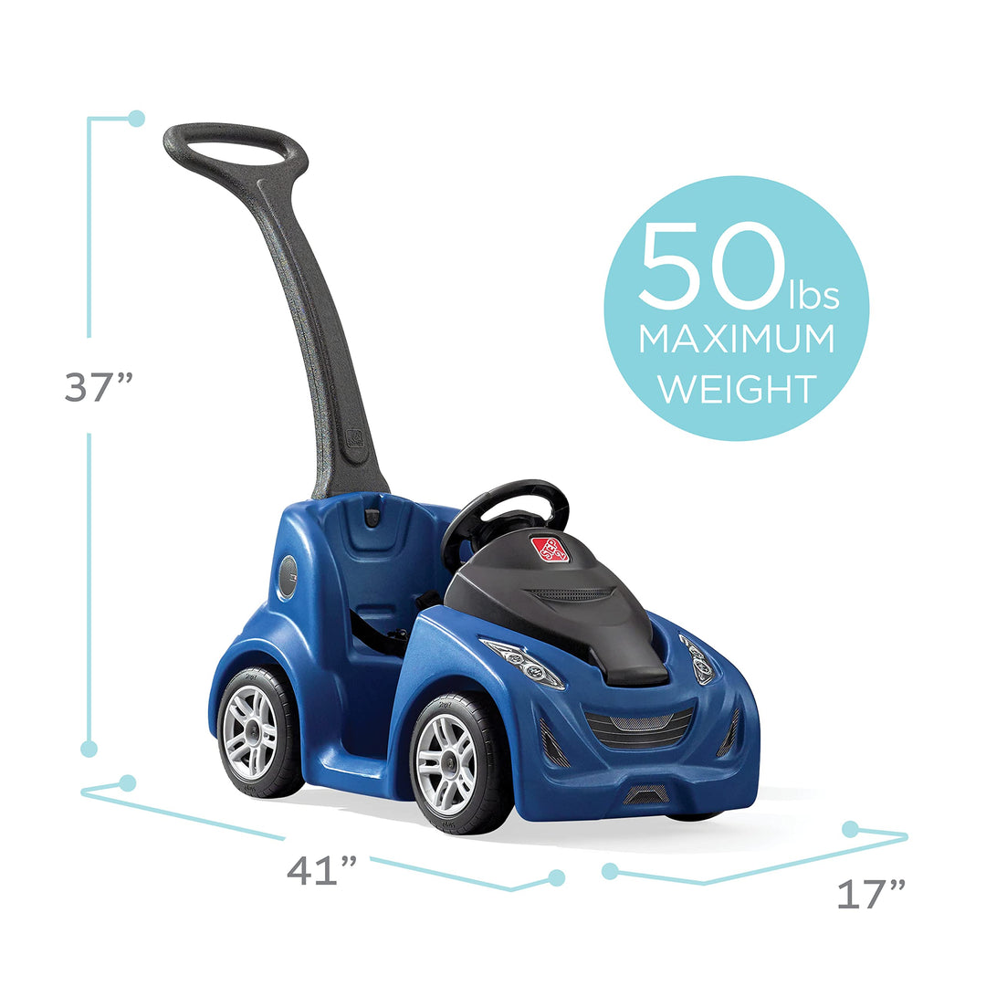 Step2 Push Around Buggy GT Kids Push Car, Ride On Toy, Stroller Substitute, Includes Seat Belt & Horn, Made of Durable Plastic, Max Weight 50 lbs., For Toddlers 1.5-3 Years Old, Red Retail $54.00