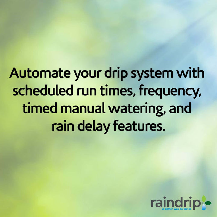 Raindrip R675CT Analog 3-Dial Water, Sprinkler Timer with Rain Delay for Drip Irrigation, Garden, Self-Watering Retail $35.99
