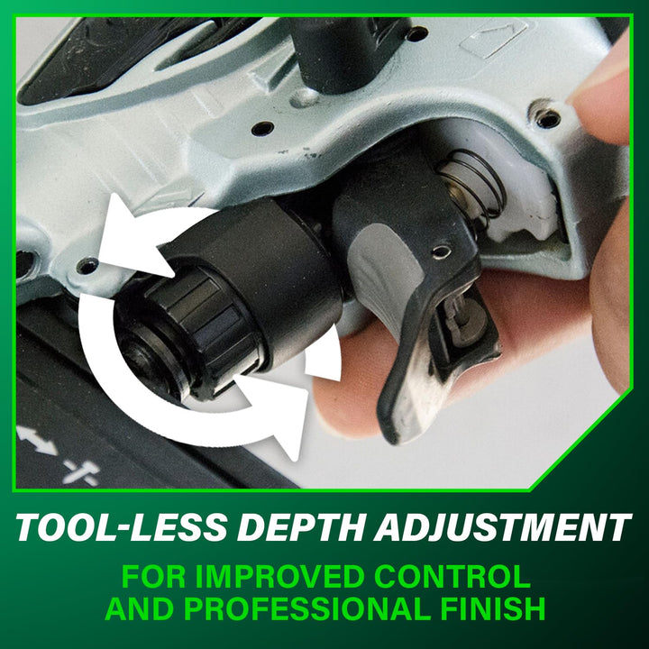 Metabo HPT Brad Nailer, Pro-Preferred Lightweight Pneumatic Power Nailer for Precision Trim Work and Furniture Building, Adjustable Depth, 18 Gauge, 5/8" up to 2" Brad Nails, NT50AE2 Retail $119.00