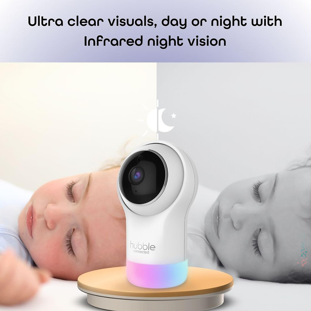 Hubble Connected Nursery Pal Glow, 5-in-1 Smart HD Baby Monitor with Night Light Retail $26.00