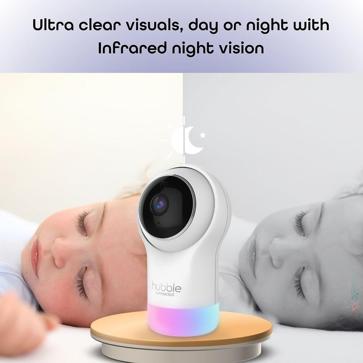 Hubble Connected Nursery Pal Glow, 5-in-1 Smart HD Baby Monitor with Night Light Retail $26.00