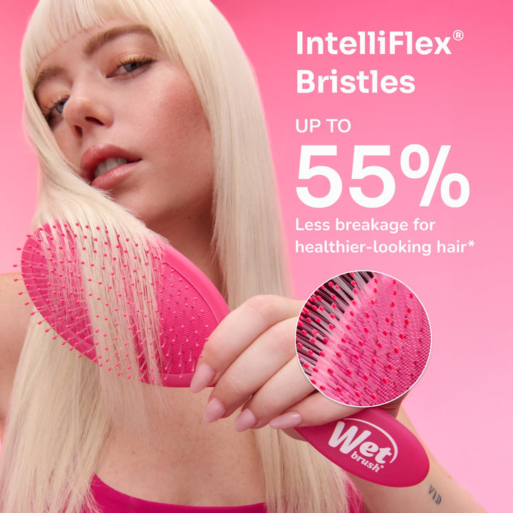 Wet Brush Original Detangler Hair Brush, Black Frost - Ultra-Soft IntelliFlex Bristles - Detangling Brush Glides Through Tangles For All Hair Types (Wet Dry & Damaged Hair) - Women & Men