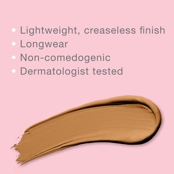 Neutrogena Healthy Skin Radiant Lightweight Brightening Cream Concealer with Peptides & Vitamin E Antioxidant, Non-Comedogenic, Bisque Light/Medium 02 neutral undertones, 0.24 fl. oz