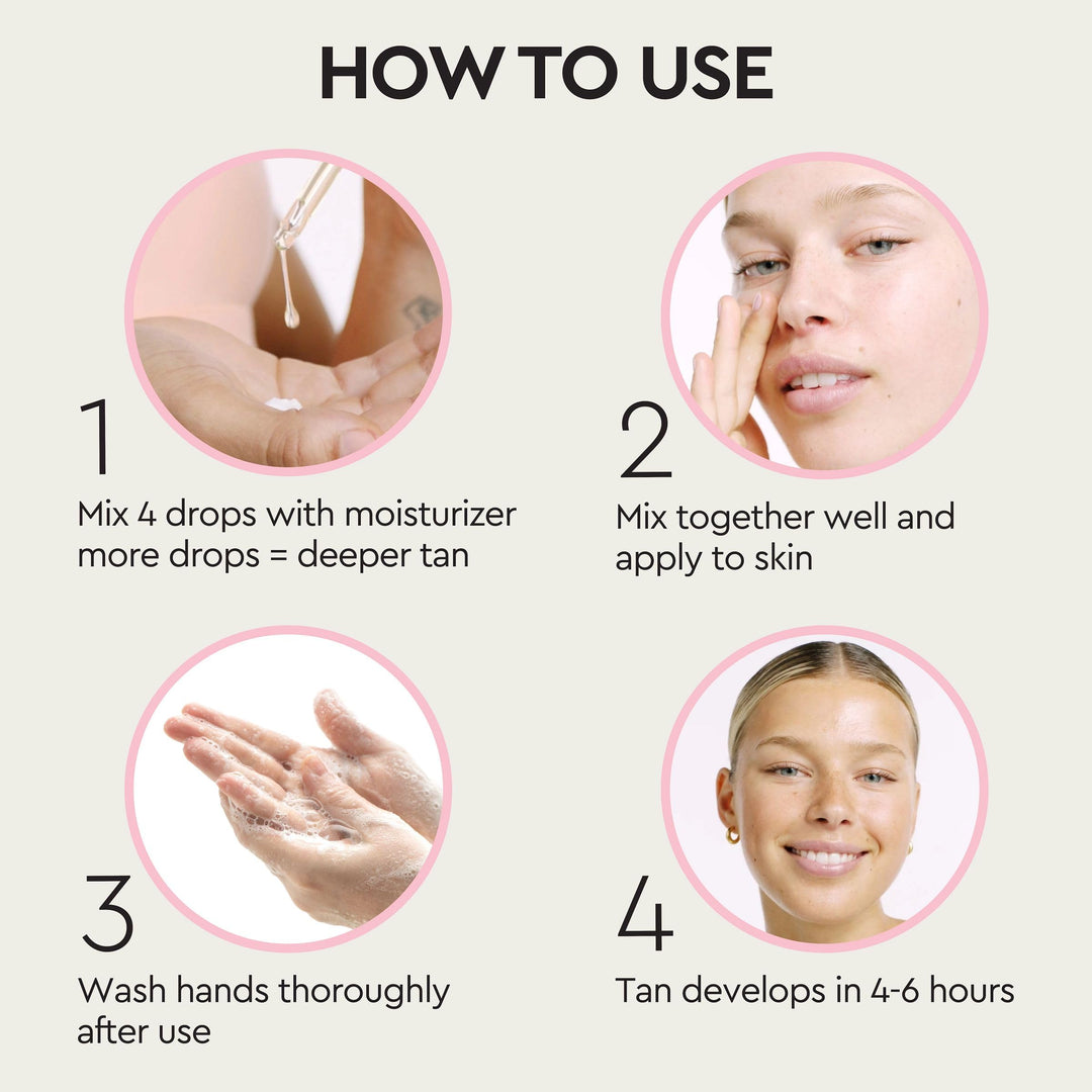 Tanologist Extra Dark Self Tan Drops, Streak-Free Body & Face Tanning Drops, No Fake Tan Smell, For Moisturizer & Lotion, Bronzing Face Tanner, Skincare Ingredients, Vegan, 1.01 fl. oz/30 ml Bottle