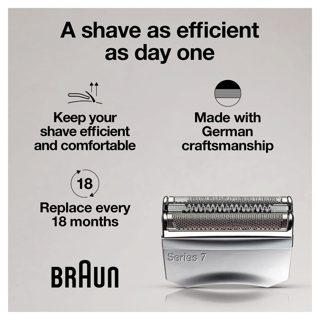 Braun Series 7 70S Electric Shaver Head Replacement Cassette Ã¢â‚¬â€œ Silver