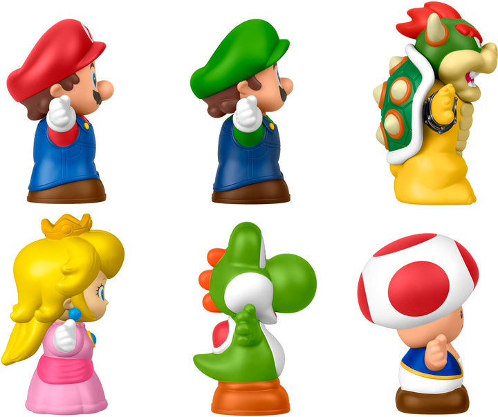 Fisher-Price Little People Toddler Toy My Mario 6-Piece Character Figure Set for Preschool Pretend Play Kids Ages 18+ Months Retail $19.97