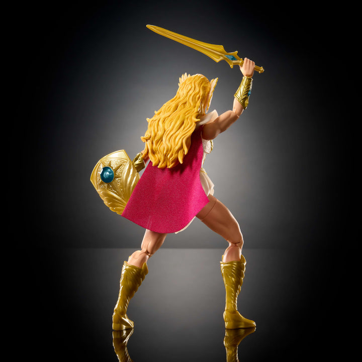 Masters of the Universe Masterverse She-Ra Action Figure New Etheria, 7-inch Motu Toy 30 Articulations, Swap Hands, Soft Goods Cape, Shield, Sword Retail $23.76