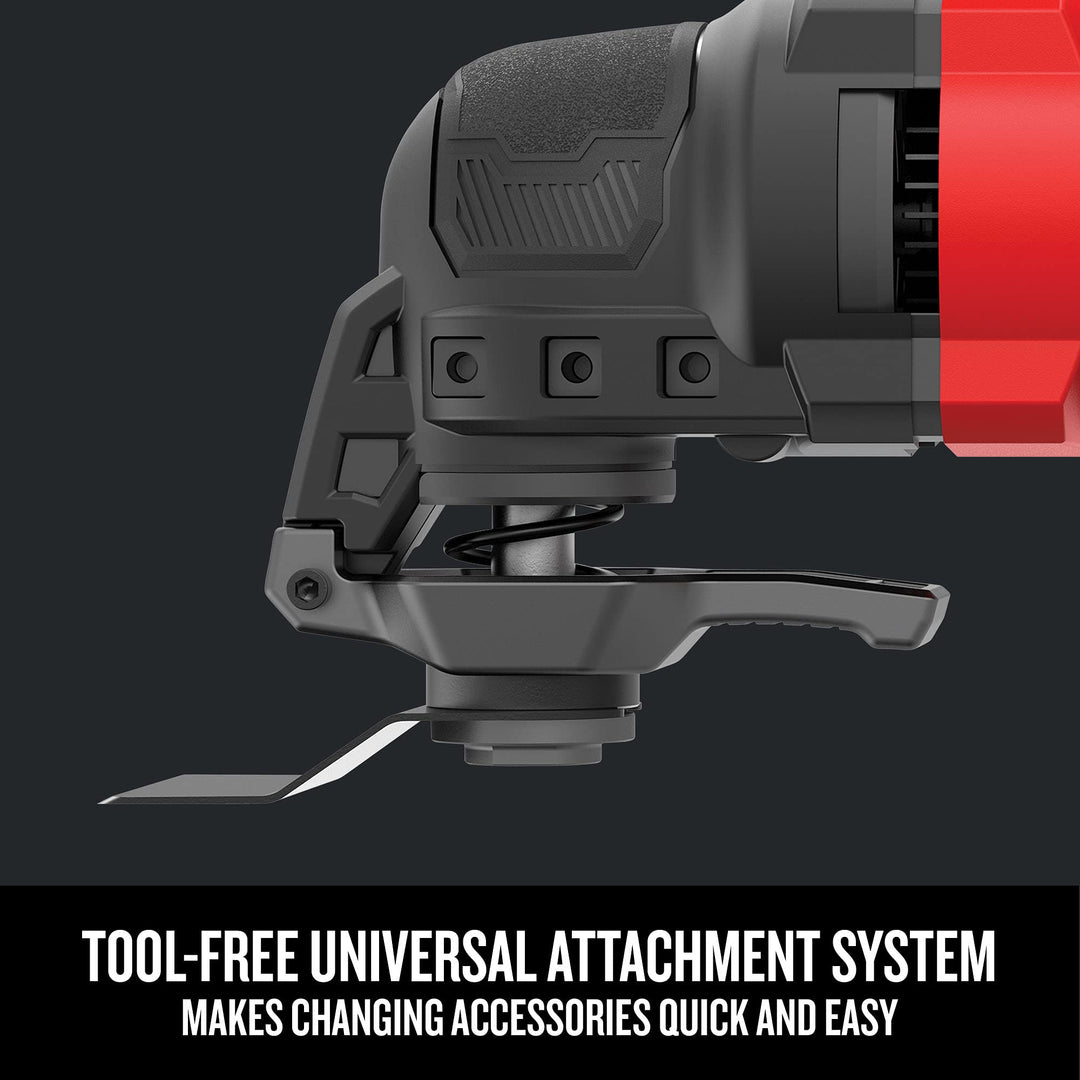 CRAFTSMAN Oscillating Tool, 3-Amp, Includes Universal Tool-free Accessory System, Blades, Sandpaper and Tool Bag, Corded (CMEW401) Retail $119.00