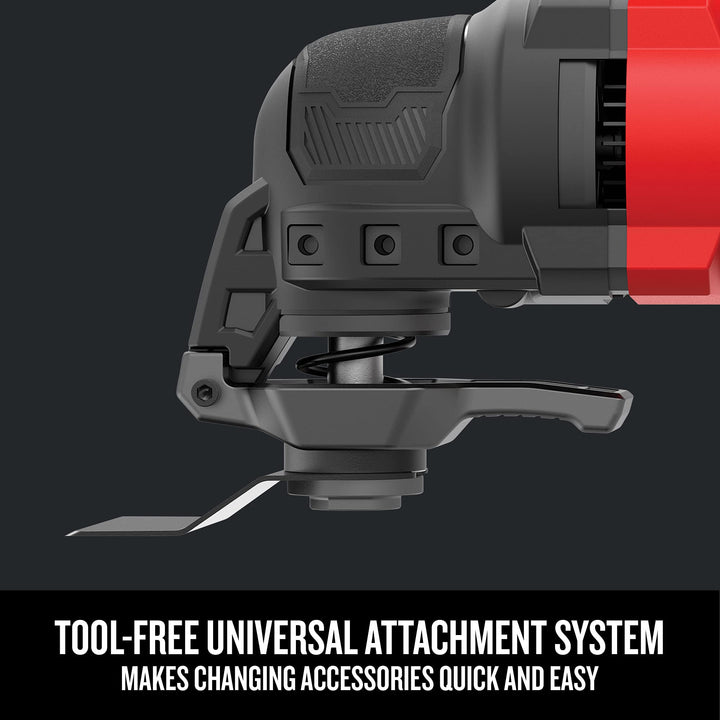 CRAFTSMAN Oscillating Tool, 3-Amp, Includes Universal Tool-free Accessory System, Blades, Sandpaper and Tool Bag, Corded (CMEW401) Retail $119.00