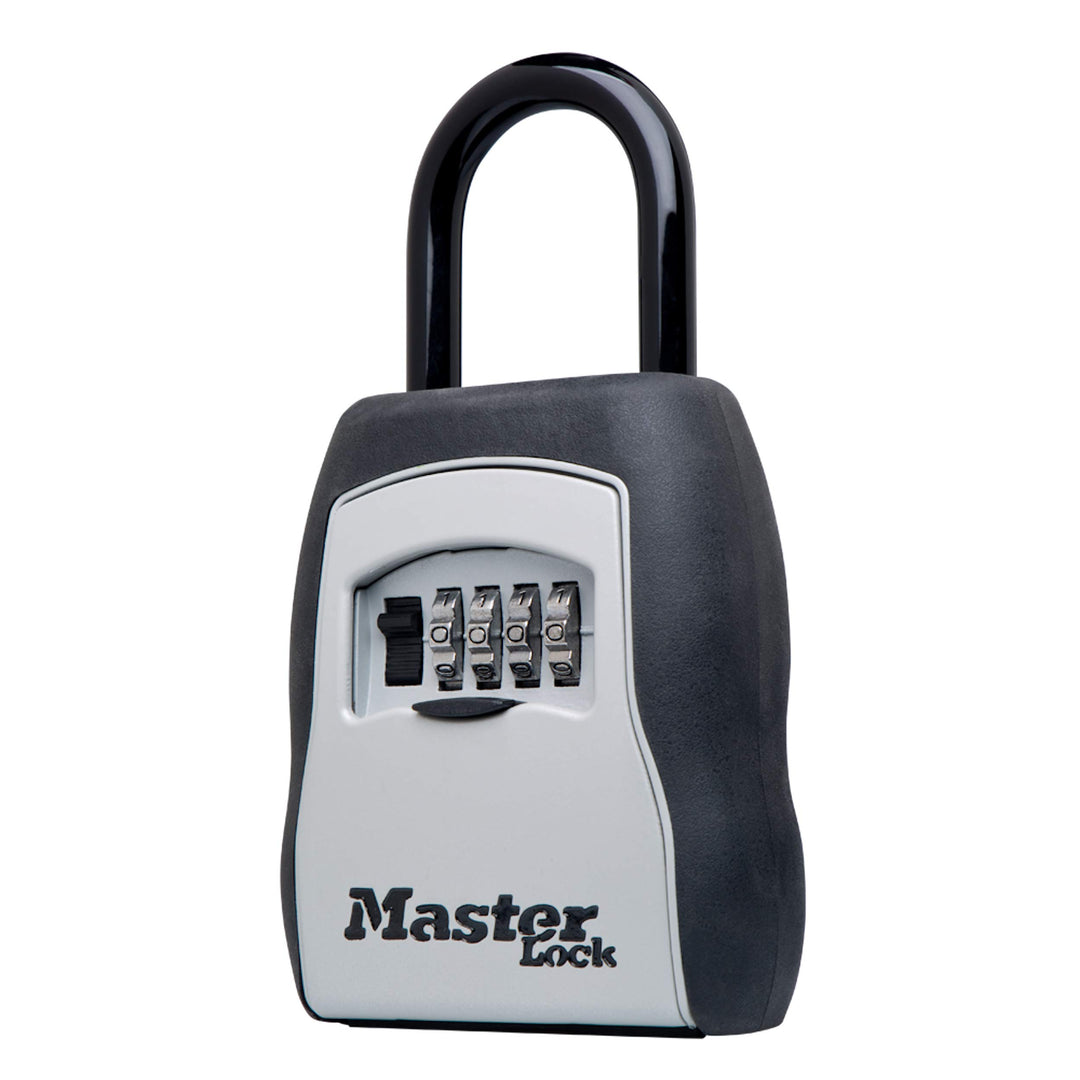 Master Lock Key Lock Box, Outdoor Lock Box for House Keys, Portable Combination Lockbox Resettable Code, 5400EC, Black Retail $31.99
