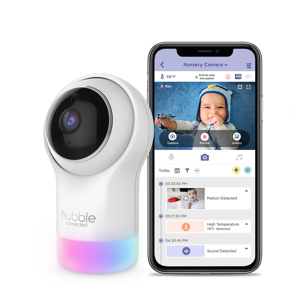 Hubble Connected Nursery Pal Glow, 5-in-1 Smart HD Baby Monitor with Night Light Retail $26.00