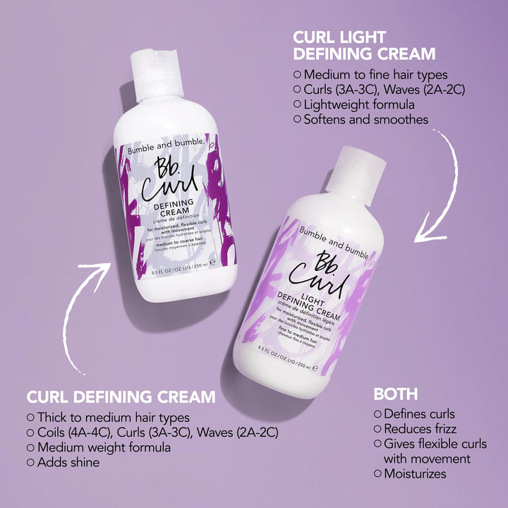 Bumble and bumble. Curl Defining Hair Styling Cream | For Moisturized Flexible Curls | Frizz Control | Coily, Curly, Wavy | With Jojaba, Avocado + Coconut Oil | Travel Size, 2 Fl Oz Retail $16.00