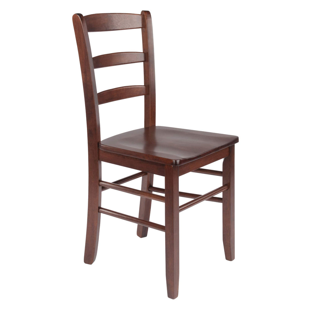 Winsome Benjamin Ladder Back Chair, Walnut, Set of 2 Retail $287.18