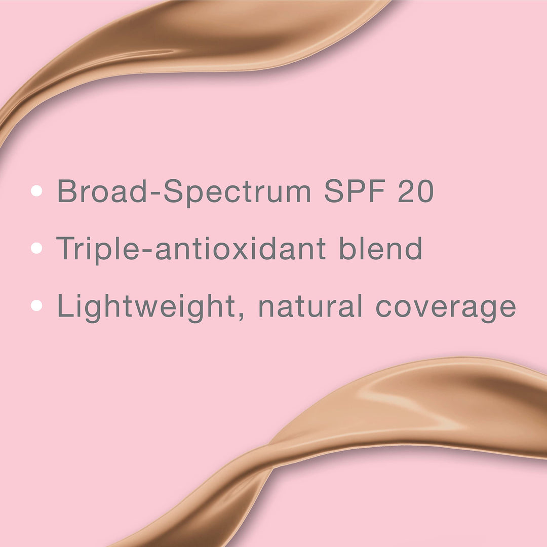 Neutrogena Healthy Skin Liquid Foundation Makeup with Broad Spectrum SPF 20 Sunscreen, Lightweight, Medium Coverage Makeup with Sunscreen and Pro-Vitamin B5, Natural Ivory 20, 1 fl. oz Retail $19.79