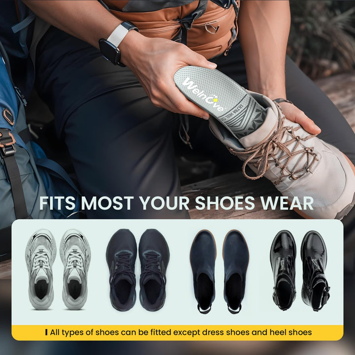 Achilles Tendonitis Relief Insoles for Women & Men - Heel Cushion for Heel Pain Relief Heel Spur with Shock Absorption for All-Day Comfort, M: 12-14|318MM Retail $34.99