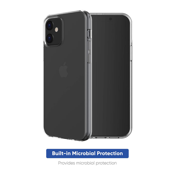 Clear Case. iPhone 12/iPhone 12 Pro. Gel Case. Microbial Protection onn. Clear Case Gel with Microbial Protection Built-in Retail $5.97