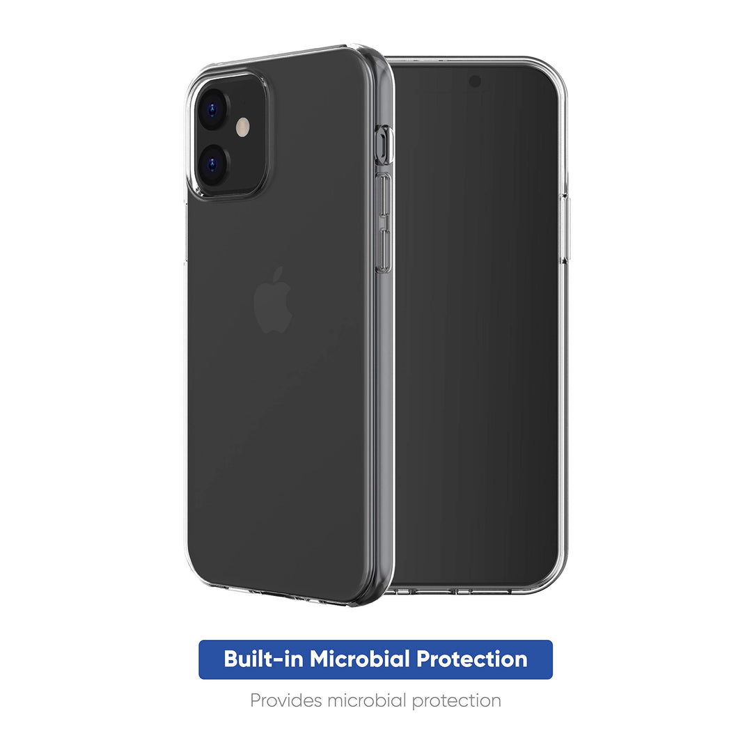 Clear Case. iPhone 12/iPhone 12 Pro. Gel Case. Microbial Protection onn. Clear Case Gel with Microbial Protection Built-in Retail $5.97
