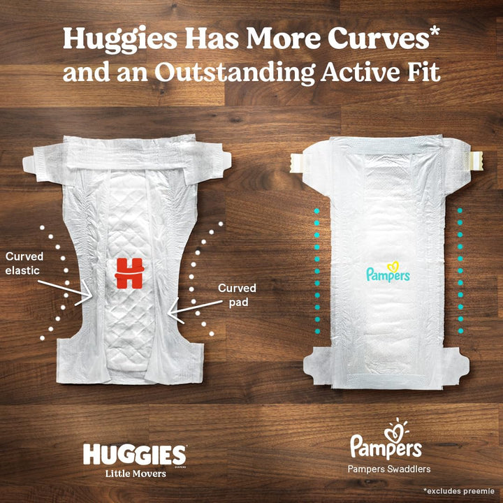 Huggies Size 7 Diapers, Little Movers Baby Diapers, Size 7 (41+ lbs), 42 Count, Packaging May Vary