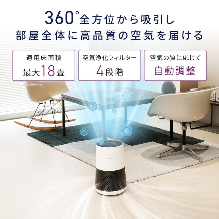 WINIX A231 Air Purifier for Bedroom Up to 1110 Ft² in 1 Hr With Air Quality Monitor, True HEPA, Carbon Filter and Auto Mode, Captures Pet Allergies, Smoke, Dust Retail $97.24