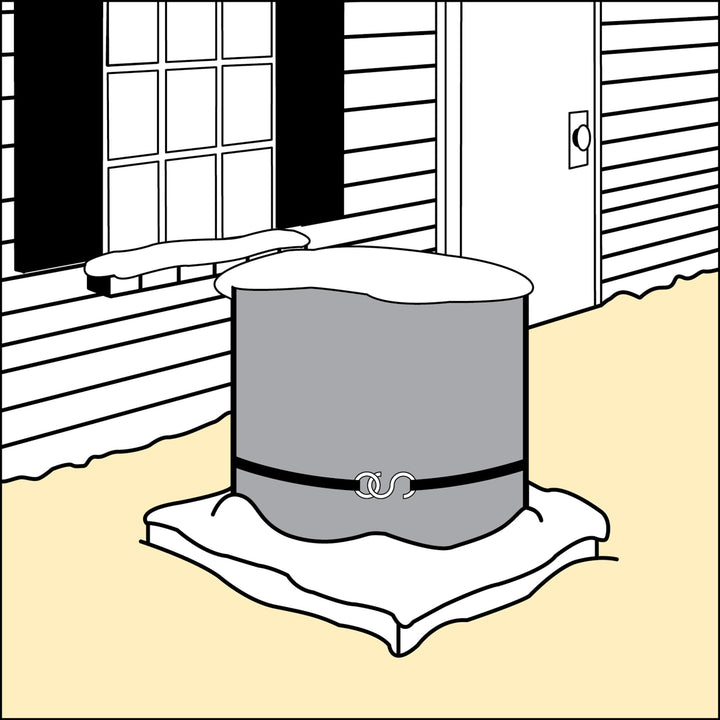 M-D Building Products 03426 Silver Air Conditioning Cover for Central Round Units