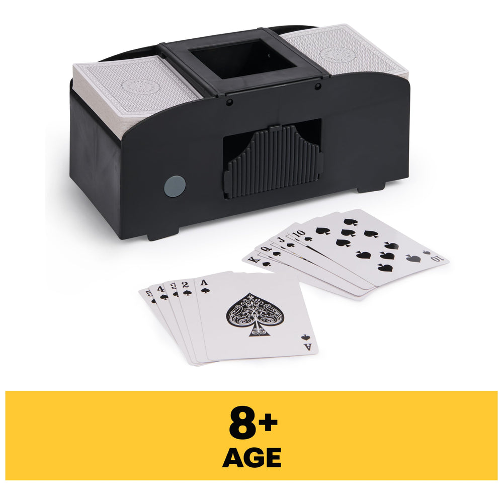 Spin Master Games, Cardinal Classics Premium Automatic Card Shuffler for Poker & Other Games, Family Game Night, Easy-to-Use for Adults & Kids, for Ages 8 & Up Retail $6.88