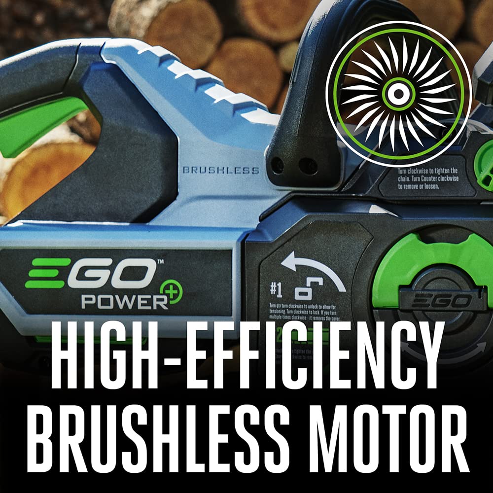 EGO POWER+ Chain Saw, 16Ã¢â‚¬Â Battery Powered Chainsaw, Electric Cordless, Includes 56V 2.5Ah Battery and Charger Ã¢â‚¬â€œ CS1611