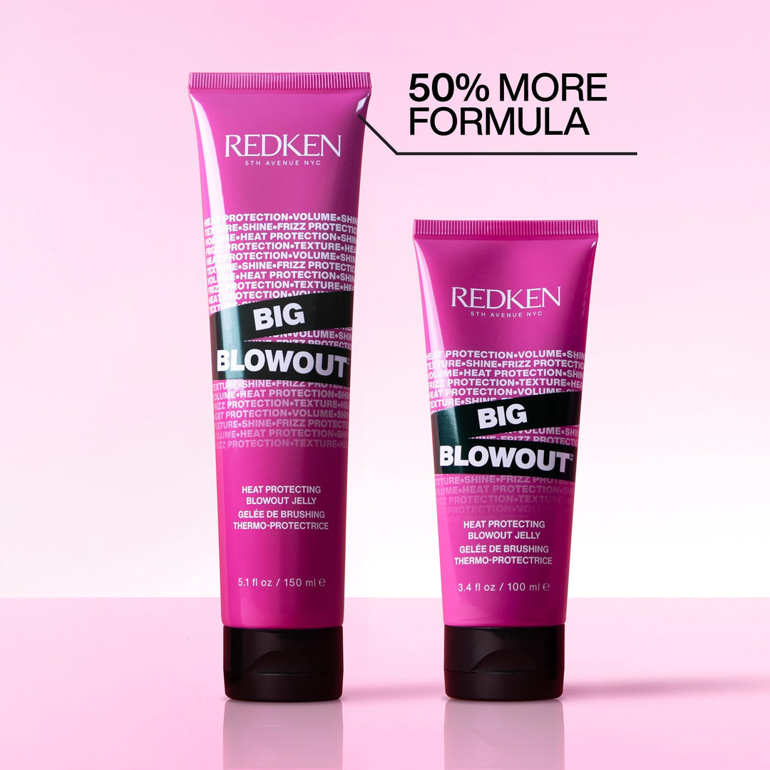 Redken Big Blowout Heat Protectant Gel - Provides All-Over Volume & Movement, Hair Shine & Frizz Control, Blowdry Gel For All Hair Types, 5.1 Fl Oz Retail $36.00