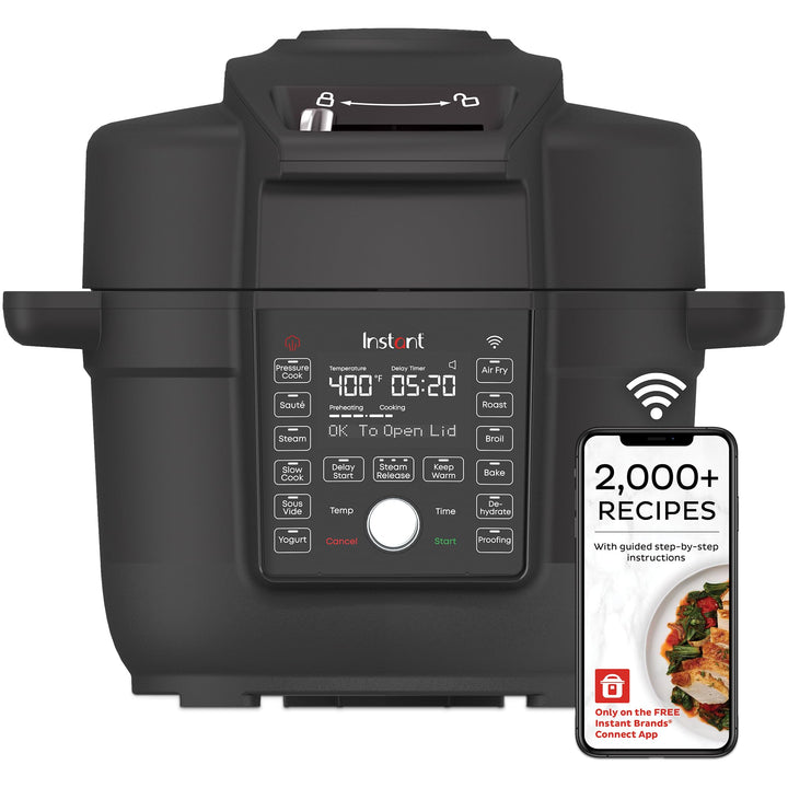 Instant Pot 6.5 Quart Duo Crisp Ultimate Lid with WIFI, 13-in-1 Air Fryer and Pressure Cooker Combo, SautÃƒÂ©, Slow Cook, Bake, Steam, Warm, Roast, Dehydrate, Sous Vide, & More, Includes App with Recipes