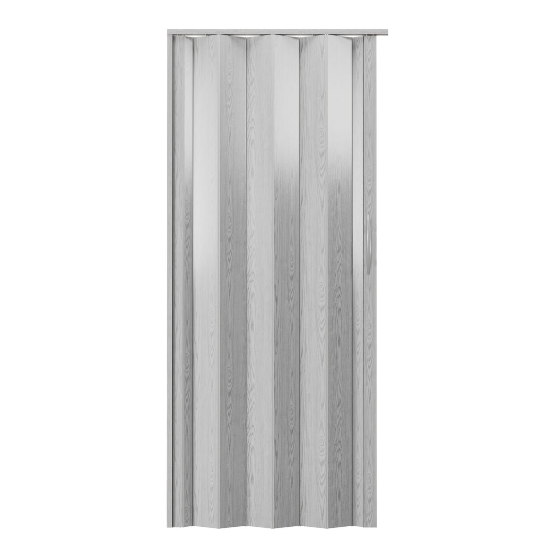 48" W Premium Foldable Accordion Doors, Double Walled Heavy Duty Folding Doors for Interior, Privacy Room Divider, Grey Retail $103.00