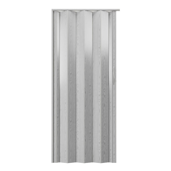 48" W Premium Foldable Accordion Doors, Double Walled Heavy Duty Folding Doors for Interior, Privacy Room Divider, Grey Retail $103.00