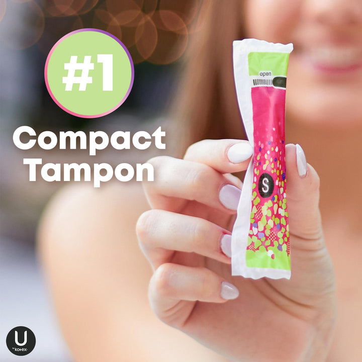 U by Kotex Click Compact Tampons, Super Absorbency, Unscented, 45 Count