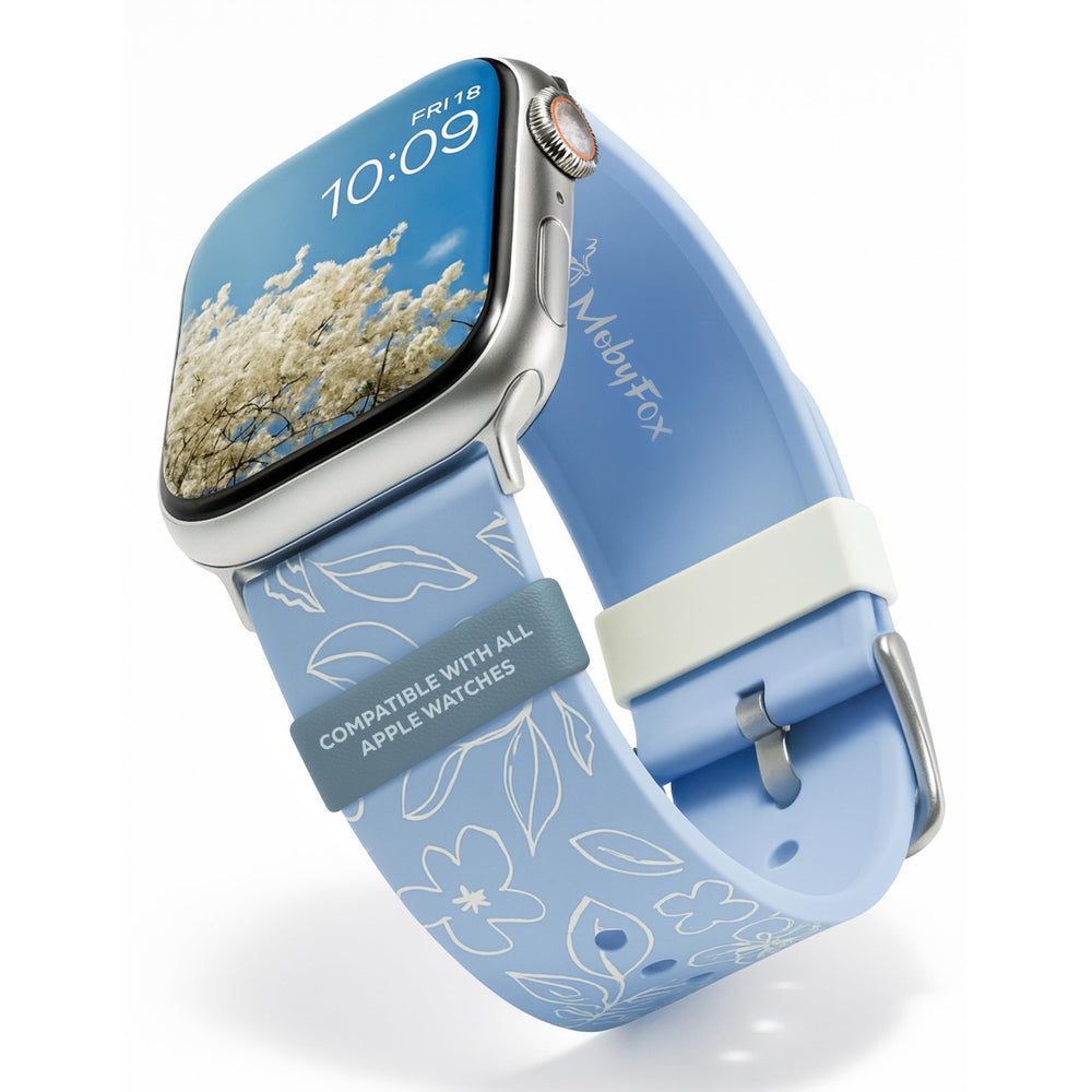 MobyFox Silicone Watch Band - compatible Apple Watch Band for iWatch Series 11 10 9 Ultra 8 7 6 5 4 3 2 1 SE - (Sky Blue) Retail $9.94