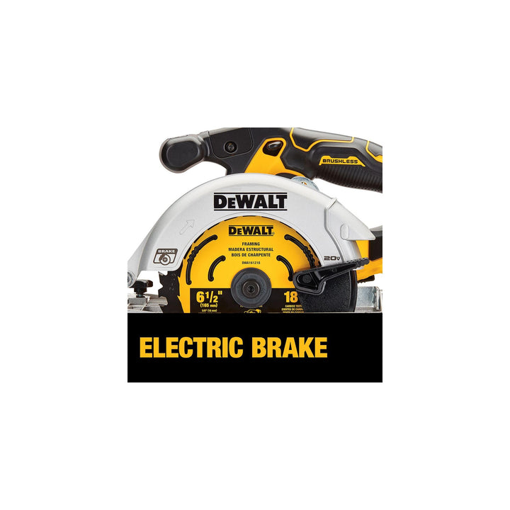 DEWALT 20V MAX* 6-1/2 in. Brushless Cordless Circular Saw, Tool Only (DCS565B) Retail $219.00